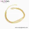 75468 xuping jóias personalizadas luz luxo simples elegante charme moda virgem mary rosa senhora bracelete