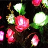 LED Solar Rose Bloem Licht Waterdichte Vijver Tuin Decoraties Landschap Decoratieve Thuis Buiten Gazon Lamp 2 Stks / partij Zee Schip YL605