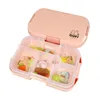 Przenośny Lunch Box Dla Dzieci School Microwave Plastikowe Bentobox Z Przedziałami Sałatka Owoc Food Containerbox Zdrowy materiał JLA12939