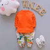 3 -stks peuter babyjongen kleding outfits capuchon coat+t shirt+broek kinderen sets kinderen jongens kleding sets 57 z2