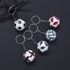 3D Sports Football Key Chains Souvenirs PU Leather Keyring for Men Soccer Fans Keychain Pendant Boyfriend Gifts G1019