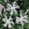 Christmas Decorations 30 60 90Pcs White Snowes Tree Ornaments Artificial For Home Year Navidad Noel Party Decoration267L