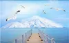 Пользовательские обои 3D Средиземноморские фрески обои современные минималистские морские чайки декорации маслом картина фона настенные бумаги украшения дома