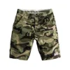 Mode camouflage shorts män bomull militär stil patchwork casual boardshorts sommar man kläder 210806