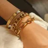 Nouveau bracelet à chaîne simple mélange de mode et bracelet Match Hollowé