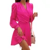 Fashion Sexy Party Dress Women Solid High Waist for Plus Size Midi es Spring Autumn Clothing Vestidos 12688 210508