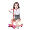 Trottinette pliable pour enfants, planche à roulettes, hauteur réglable, lumière clignotante, 3 roues, trottinette pour garçons et filles, cadeaux