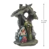 Zayton Figurina Sacra Famiglia Presepe Decorazione della casa Statue di Cristo Gesù Maria Giuseppe Scultura in miniatura Regalo di Natale 210811