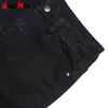 Czarne dżinsy Kobiet Plus Size Skinny ołówek Dorywczo Damskie Spodnie Kobiety Z Wysoką Talią Stretch Jean Femme 210428