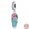 Charms Silver Color 2022Blue Dream Catcher Fit Originele Armband voor Dames Sieraden Gift