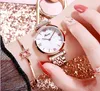 Faxina marka marker Diamond Marker Olśniewający Delikatne Zegarki Kobiet 30mm Średnica Kwarc Damska Zegarek 6mm Cienki Dial Kobiet Wristwatches Piękny prezent