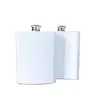 240ml/8oz Hip Flask Sublimation Blank Beer Wine Pot Stainless Steel Double Wall Flagon For Camping