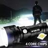 Shen Ultra Mocne LED LEDLIGHT L2 XHP50 TAKTICAL TORCH USB UCZYBOWANA LAMPĘ LAMPĘ WODNOODOWĄ LAMPĘ Ultra Bright Lantern 2103229266388