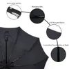 Topx novo grande forma forte moda homens à prova de vento suave dobrável compacto totalmente automático chuva de alta qualidade pongee guarda-chuva mulheres 210320