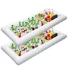 Havuz Aksesuarları Şişme Buz Büfesi Salatası Tepsiler İçecek Tutucu Soğutucu BBQ Piknik Parti Malzemeleri FG66264C