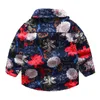 2-11 12 años Niños Bebé Camisa con estampado de flores grandes Otoño Primavera Moda Algodón Turn Down Collar Boys Floral Camisa de manga larga 210701