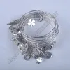 Bracelet couleur or argent, 5 pièces, vente en gros, breloques en alliage à la mode pour femmes, bracelets extensibles réglables, c0017058787