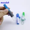 Tuyau en silicone avec bol en métal un frappeur Embouts de filtre Embouchure Tabac à la main Tuyaux en verre Herbe sèche Cigarette Outils pour fumer