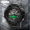 SKMEI Montre Électronique Hommes Sport Militaire Montre-Bracelet De Luxe S Choc Chronomètre 50Bar Montres Étanches Hommes Compte À Rebours Horloge X0524