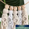 Bohemian Tassel Home Decor Accrocher Circle Bague Bois Perles Guirlande Décoration Clé Tasselles Artisans Artisans Prix Factory Expert Conception Qualité Style Statut d'origine