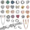 100% 925 Sterling Silver Pandora Beads Charms Jewelry Fits European Style Bracelets & Necklace women gift ale 790028C01