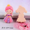 20 Stück Harzkomponenten Cabochon Kawaii Prinzessin mit verschiedenen Eigenschaften Flatback Scrapbooking Handwerk Verzierungen DIY Haarschleife Zubehör