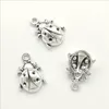 Partihandel 100PCs Ladybug Lady Beetle Tibetanska Silver Charms Pendants För Smycken Gör Örsel Halsband Armband Nyckelring Tillbehör 19 * 13mm DH010