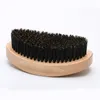 Abeis Torino Pro 360 Wave Brush Natural Wooden Men Boar Bristle Hair Barber Mustache Combh For Men