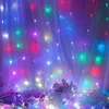 ペンダントランプLEDシャンデリア屋内RGBフルカラーカーテンライトリモコン流れる水雰囲気ホリデーバーパーティーデコレーション