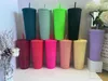 Starbucks Zeemeermin Godin Bezaaid Cup Tumblers 710ml CARBIE Roze Matzwarte Plastic Mokken met Rietje308N