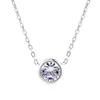 Cubic Zirconia Rose Gold Color Pendant Necklace Hot Jewelery for Women and Girls N388 N453 N454