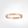 Love Screw Bracelet 5 0 heren Armbanden 10Diamond designer Bangle luxe sieraden dames Titanium staal Legering Verguld Craft Gold 278V