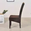 Okładka krzesła Aksamitna Miękkie Spandex XL Duże elastyczne Set Stretch do jadalni Bankiet Party El 11 Solid Colors 211116