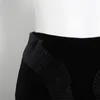 TWOTWINSTYLE Pantaloncini in velluto nero per donna a vita alta con cerniera increspato gamba larga corta abbigliamento femminile alla moda 210517