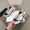 Lyxdesigner Kvinnor Män Fritidsskor Italien Triple s läder Canvas Plattform Trainers Svart Vit Platta snören Sneakers Toppkvalitet med box storlek 35-45