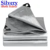 Skugga 0,32 mm 2-sidor Silvrig PE-tarp t￤cker regnt￤t tygt￤lt markiser vattent￤tt soln￤t Hemtr￤dg￥rdsm￶bler