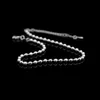 Klasyczny Prosty Mały Okrągły Kulka Koralik Łańcuch Do 925 Sterling Silver Ladies Foot Anklet Bransoletka Kobiety Biżuteria