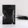 1000 Stück wiederverschließbare schwarze Verpackungsbeutel mit Reißverschluss aus Mylar-Aluminiumfolie, verschiedene Größen, Aufbewahrungsbeutel für Lebensmittel