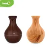 SaengQ USB Grain de bois Diffuseur d'huile essentielle Humidificateur ultrasonique Aroma Aromathérapie Mist Maker avec LED 210724