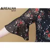 Blusas Mujer De Moda Kimono Casual Floral Chemisier En Mousseline De Soie Chemises Pour Femmes Chemise Plus La Taille Vintage À Manches Longues Avant Cravate Top 210317