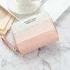 Women Wallets Designer Purses Fashion Holders Korean Style Small Fresh Splicing Zipper Coin Purse Multi-card slot Large-capacity 6 colors Wholesales