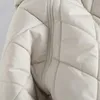 Women's Coat Oversize Jackets With Hoody Parkas Femme Loose Outwear Long Sleeve Plaid Solid Warm Overcoat Pocket Big Coat