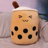 24cm Bubble Milk Tea Plush Toy Brewed Boba Stuffed Cartoon Cylindrical Body Pillow Cup Shaped Pillow Super Soft Hugging Cushion Creative Gift Children DHL F0527