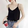 Top Female Sexy Sleevels Camis Tank Top Kvinnor Blusas Mujer de Moda Verano Toppar för Kvinnor Tank Top Camisole Kläder D554 210426