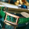 CHENXI Top Brand Luxury Women Elegant Quartz Watch Malachite Green Casual Waterproof Leather Ladies Wristwatch Relogio Feminino 210616