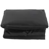 Shade Terrace Swing Chair Cover 4 Pieces Universal Garden Dustproof 3-Seater Outdoor (Black)