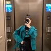 معاطف الخندق النسائية لباس الخريف في وقت مبكر في عام 2022 النسخة الكورية من BF Flough Mashion Jacket Tooling Windbreaker Trend Small Coat Trend