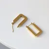 Stud 316 Stainless Steel Geometric Square Earrings Sets Fashion Jewelry 18 K Gold Plated Woman Girl Titanium Drop Earring