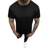 Men's T-Shirts Men O-Neck T-Shirt Color Block Round Neck Short Raglan Sleeve Patchwork Casual Sports Tee Top