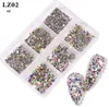 2021 Zeer mooie Nail Art Glitter Decoraties 900-1000pcs / Pack SS6-SS20 Starry AB Rhinestones voor Nagels 3D Platback Glas Strass Non Hotfix Crystal Charm